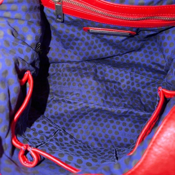 Rebecca Minkoff RED Leather RARE MINI Nikki Hobo Shoulder Bag - Picture 11 of 13
